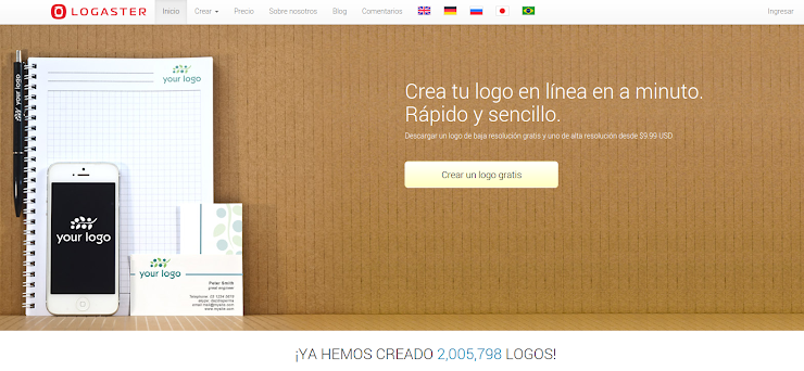 Logaster, herramienta para Crear logos
