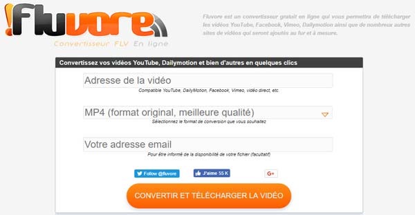 télécharger des vidéos Dailymotion avec fluvore