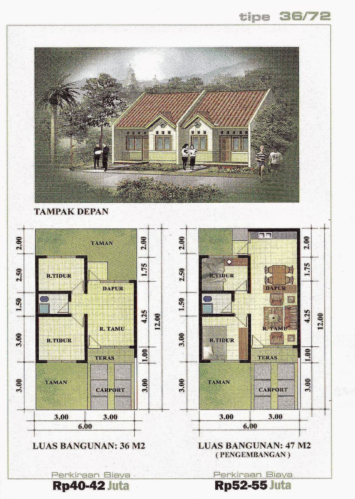 Denah Dan Gambar Rumah Minimalis Gallery Taman Minimalis