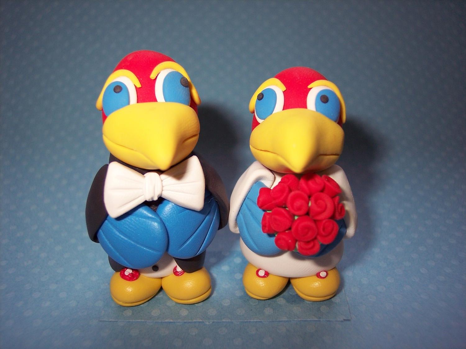 Jayhawk Wedding Cake Topper