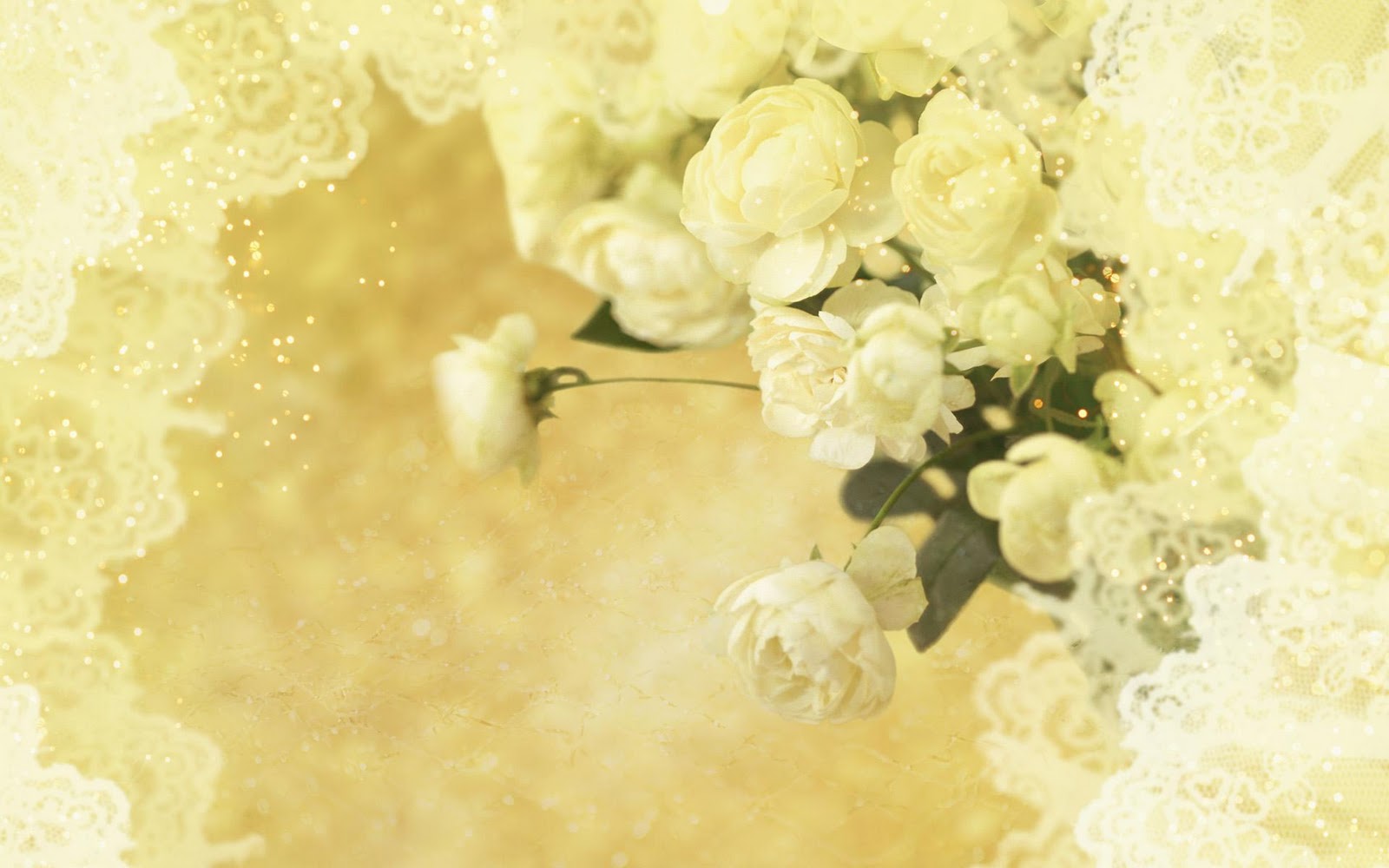 Flower Art White Rose Wedding