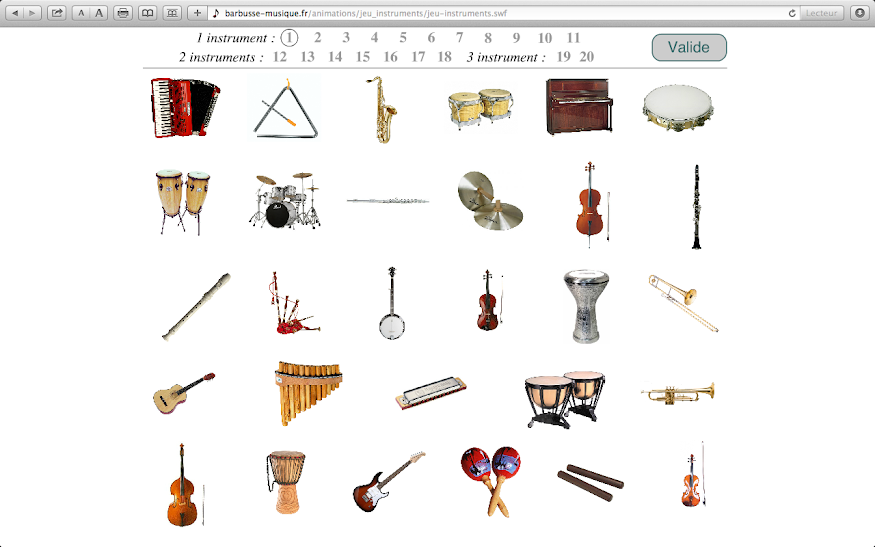 Si Fa Si La Chanter » Blog Archive » JEU: Jeux Instruments de Musique