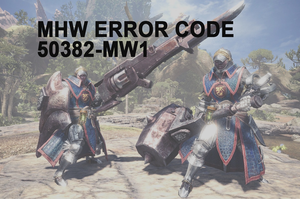 MHW 오류 코드 50382-MW1 수정