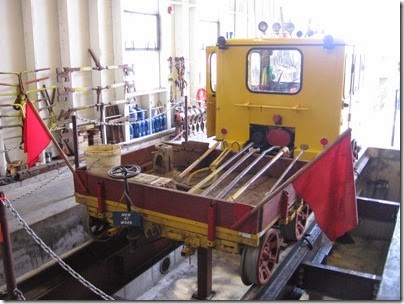 IMG_0532 Speeder in the Willamette Shore Trolley Carbarn in Lake Oswego, Oregon on April 26, 2008