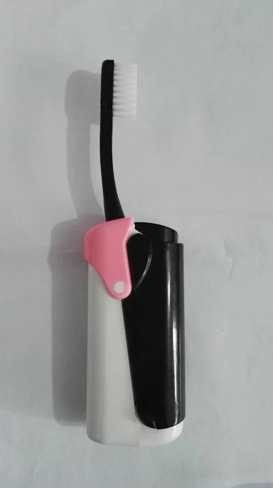 Portable Folding Storage Toothbrush Set for travel and everyday use. Compact and convenient design, keeps your toothbrus