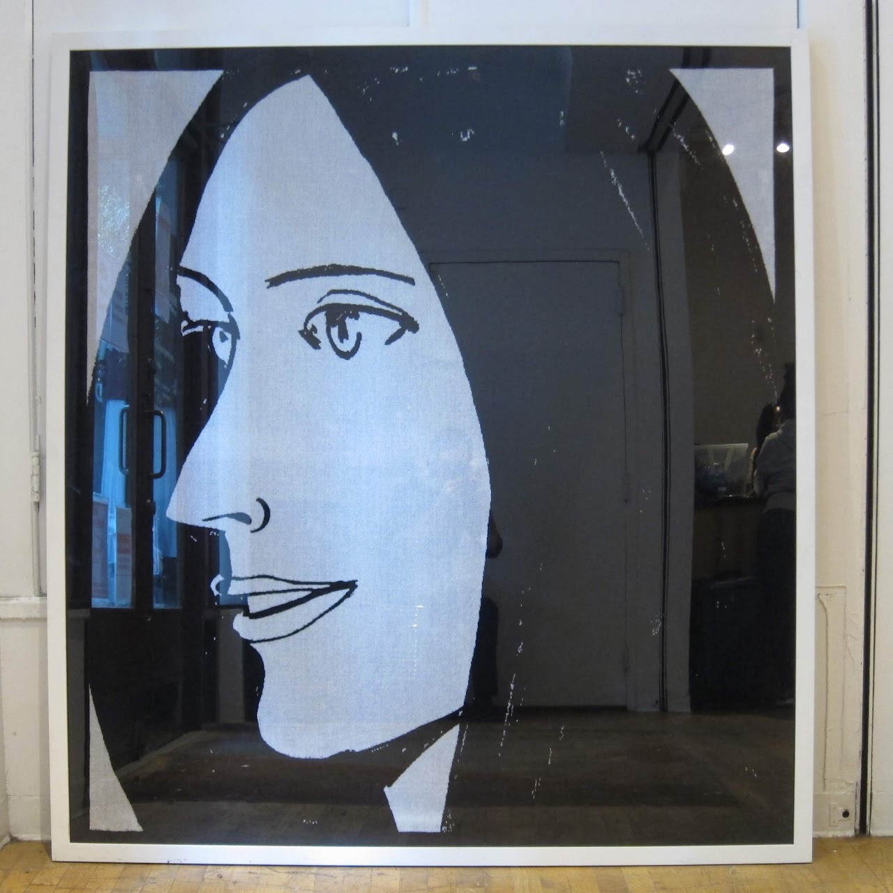 Alex Katz Framed Beach Blanket