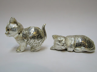 Christofle Paris Kitten Pair