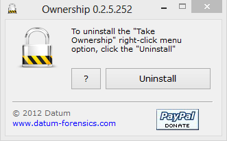 소유권 가져오기, 마우스 오른쪽 버튼 클릭, Windows 7, Windows 8, 탐색기