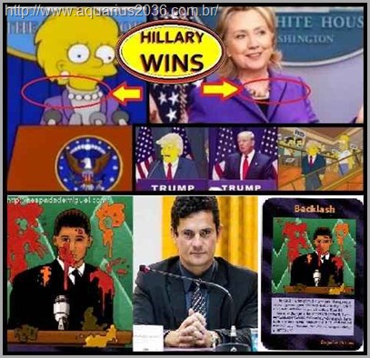 sergio moro previsões simpsons, hillary e trump