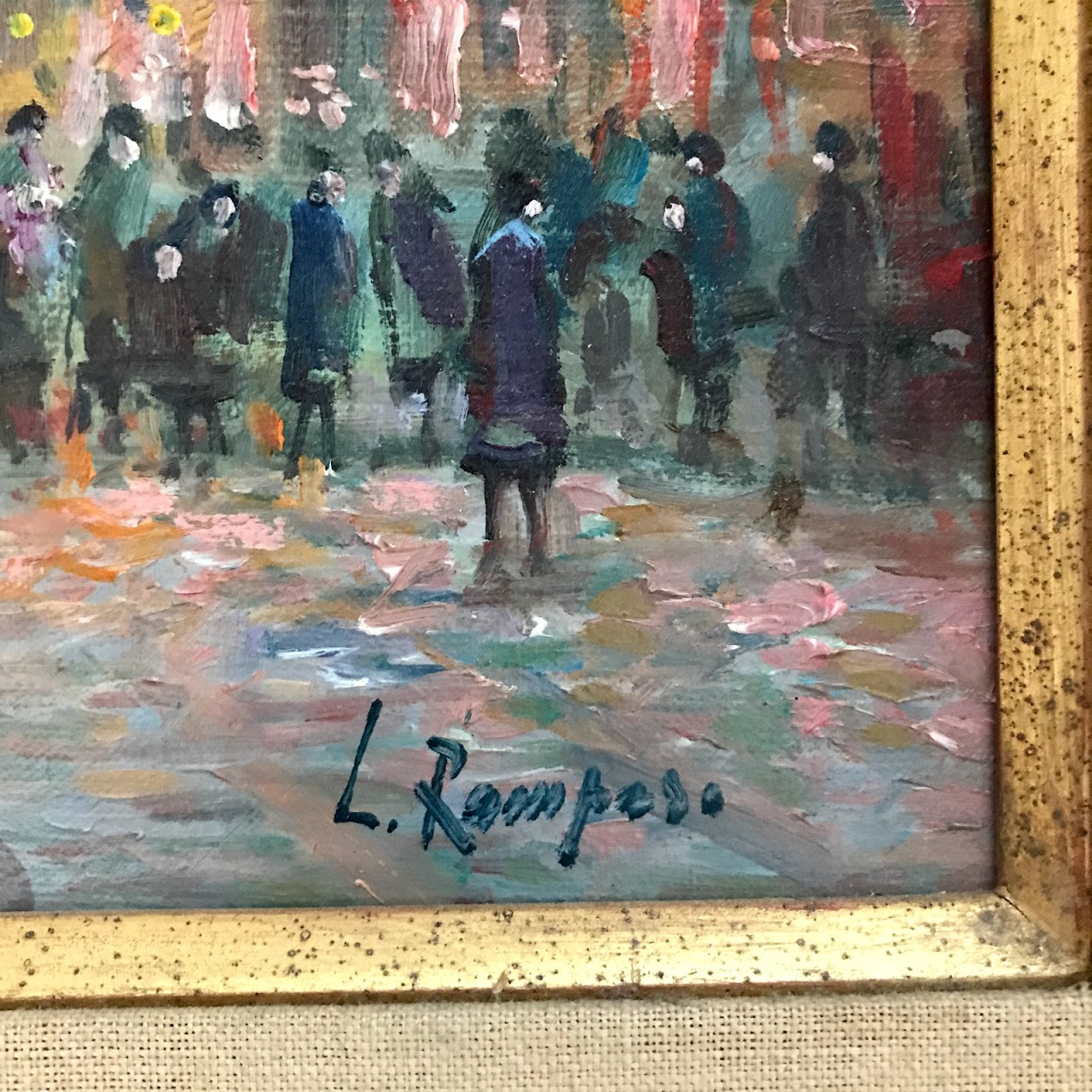 Luciano Rampaso Signed Oil Painting #1