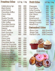 H.D. Bakers menu 2