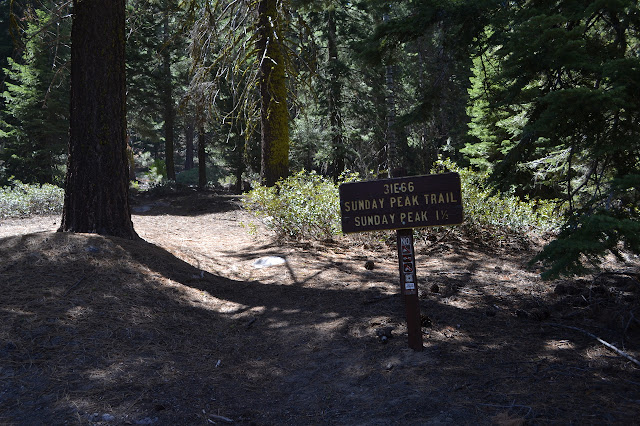 Sunday Peak Trail sign