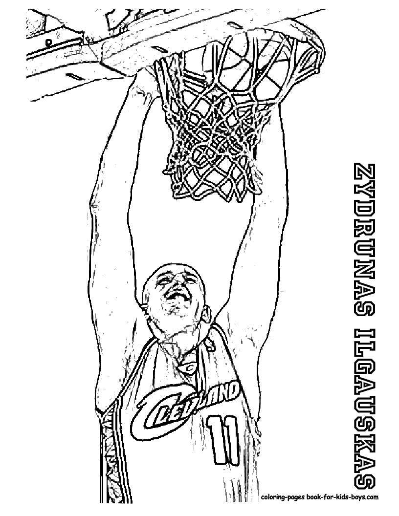 Best Basketball Coloring Pages For Boys Drawing - Kids, Children and ...