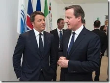 Matteo Renzi e David Cameron