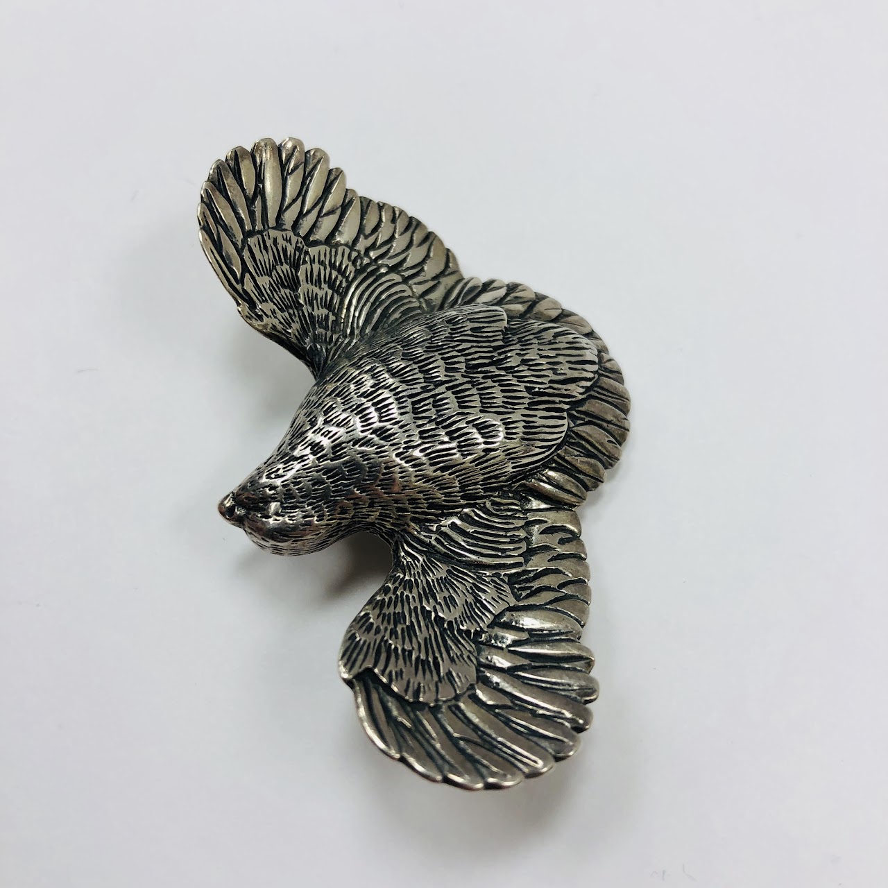 Sterling Silver Signed Grainger McKoy Quail Pendant/Brooch