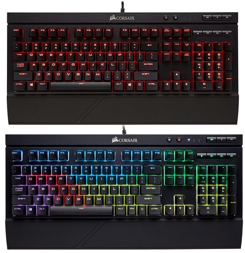 CORSAIR K68: retroiluminación roja frente a iluminación RGB