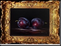 Plums 10 framed