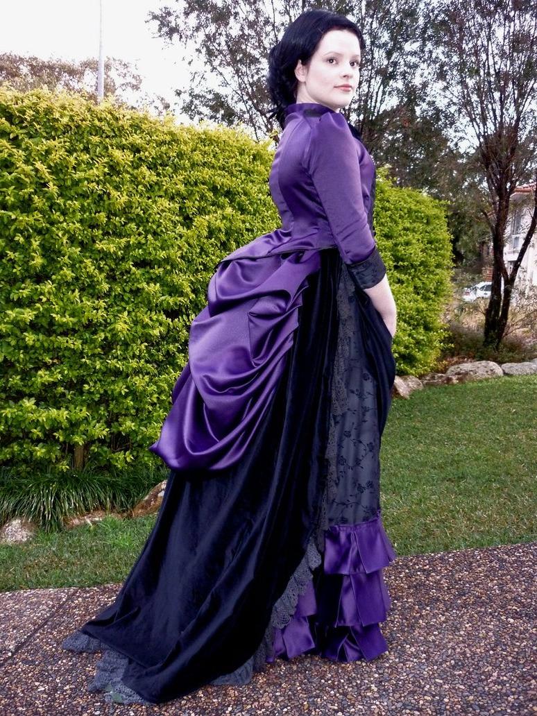 1885 Victorian Bustle Dress by