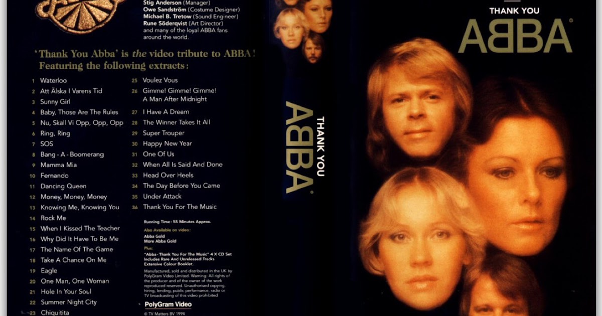 Abba Fans Blog Thank You Abba Video