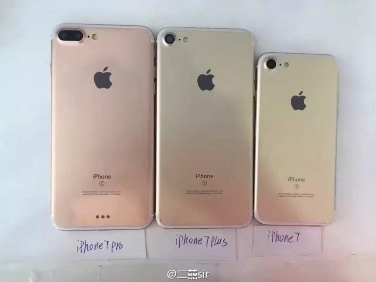 iPhone7 Proを含む3モデルを並べた写真【写真追加】 - こぼねみ