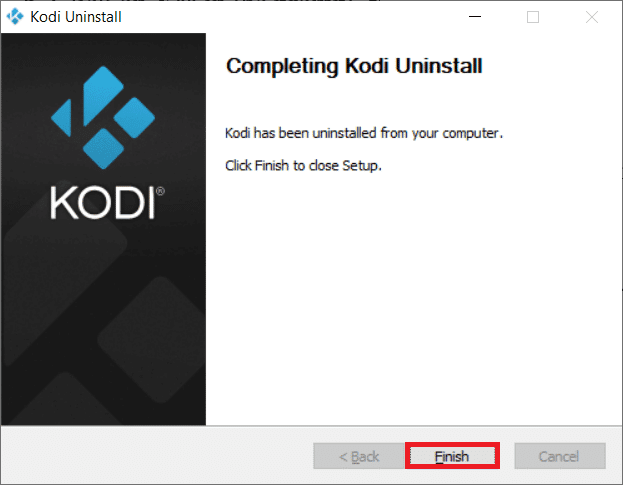 单击完成以完成该过程。 如何优化 Kodi