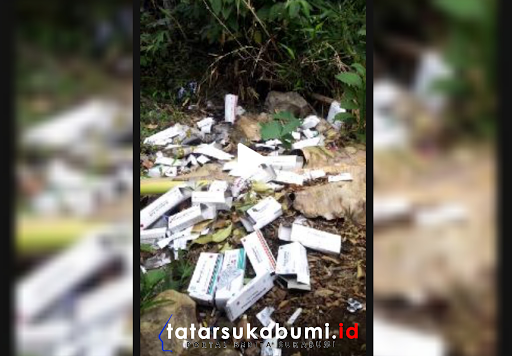 
Sampah Bekas Obat Ditemukan Berserakan di Cibadak
