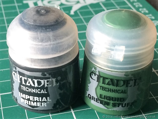 Citadel Imperial Primer and Liquid Green Stuff Citadel Imperial Primer and Liquid Green Stuff