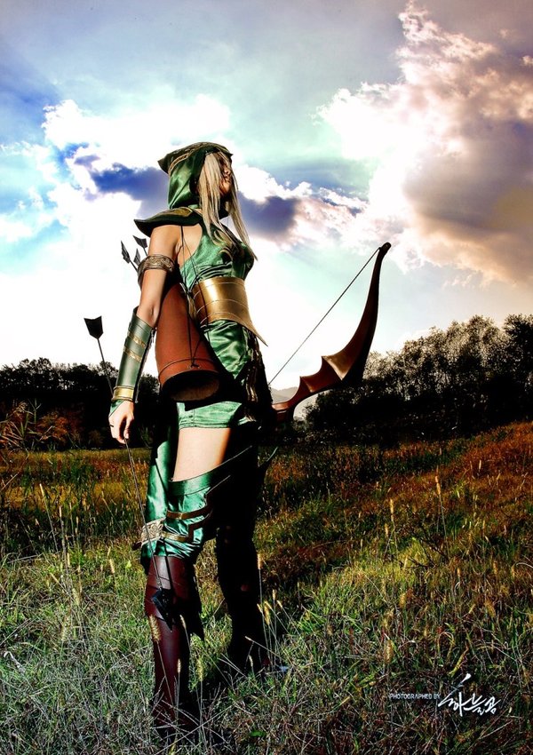 Cosplay Ashe Rừng Xanh cực ấn tượng - Ảnh 4