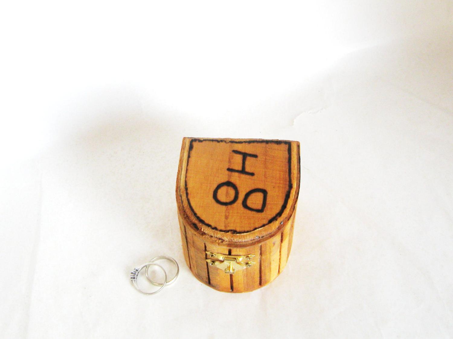 Rustic Wedding Ring Bearer Box