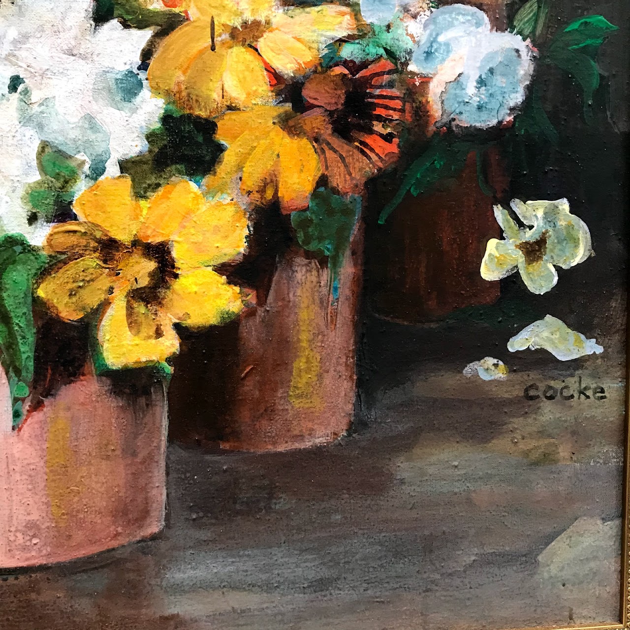 Cocke Signed Still Life Painting