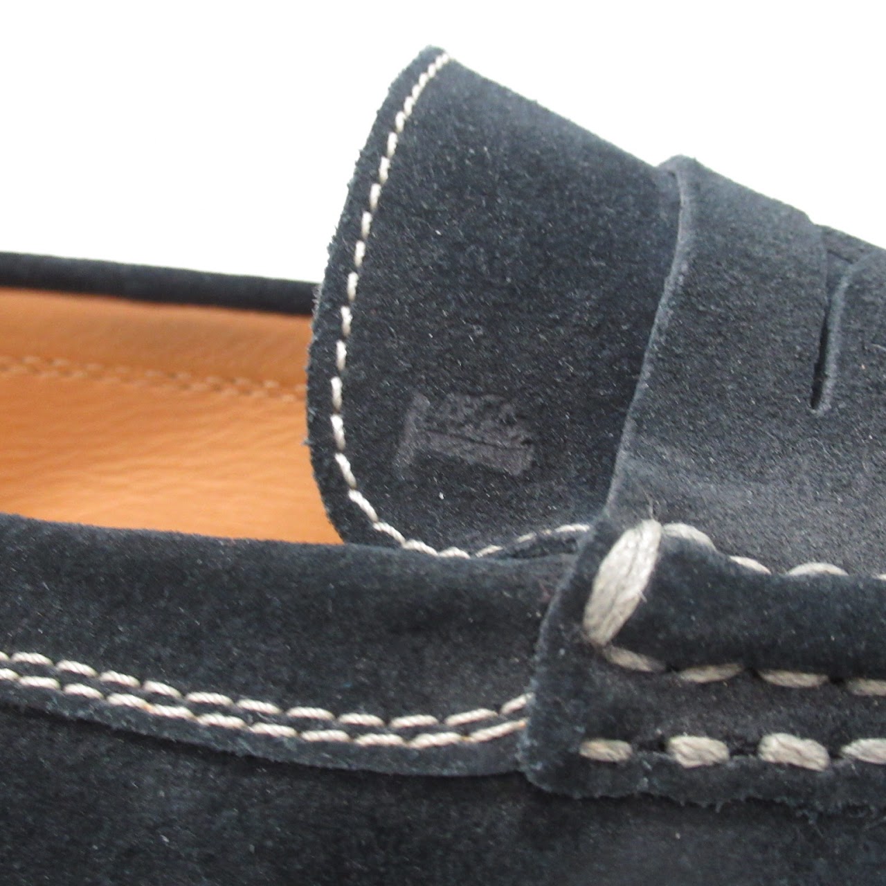 Tod's Navy Black Suede Loafers