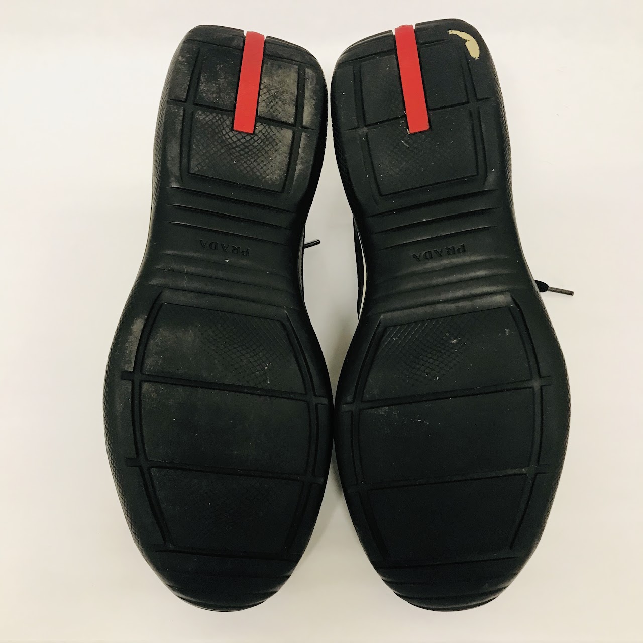 Prada Sport Black Leather Sneakers