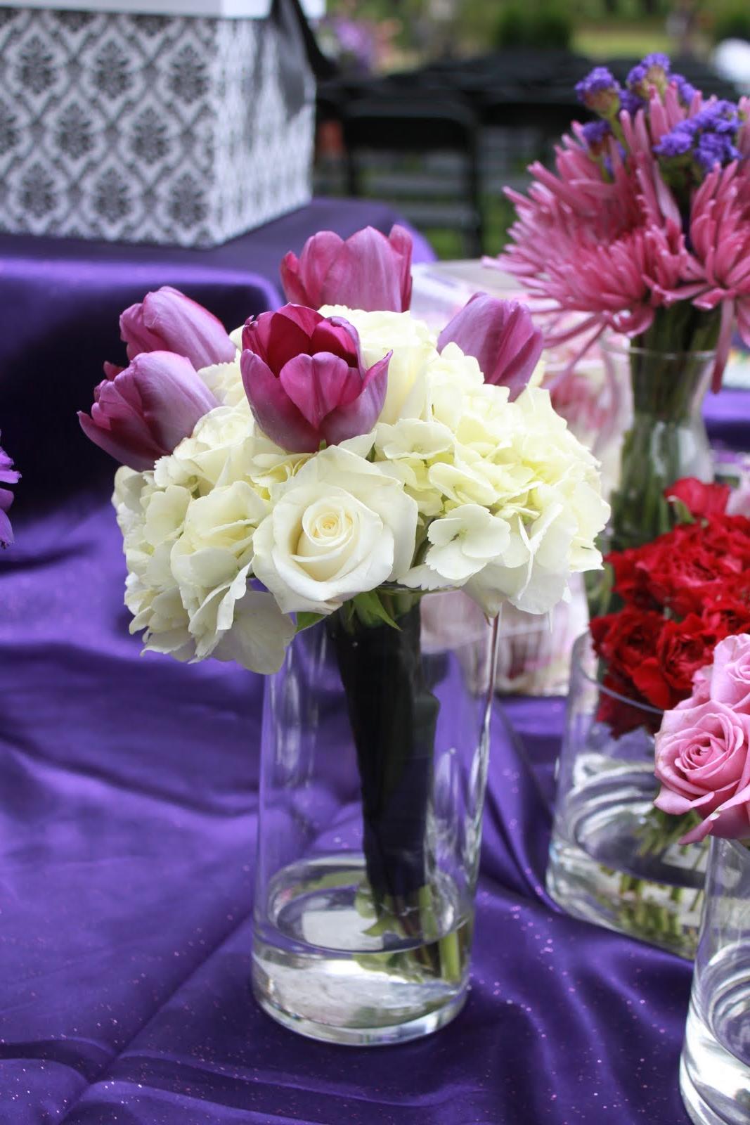 purple and magenta wedding