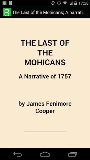 The Last of the Mohicans