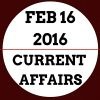 Current Affairs 2016