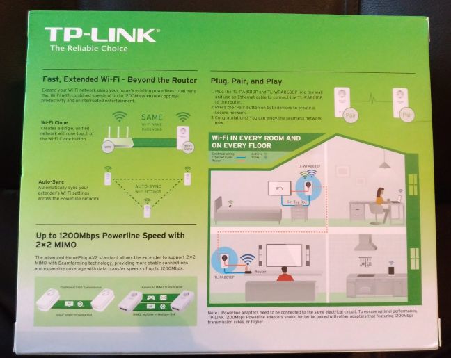 TP-LINK TL-WPA8630P, línea eléctrica, adaptador, kit, WiFi