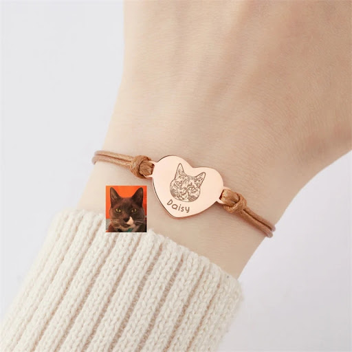 Title 5, DIY Dogs And Cats Pet Memorial Braided Rope Adj...