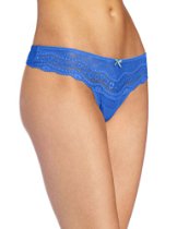 <br />Betsey Johnson Women's Eyelet Lace Lo-Rise Wide Side Thong Panty