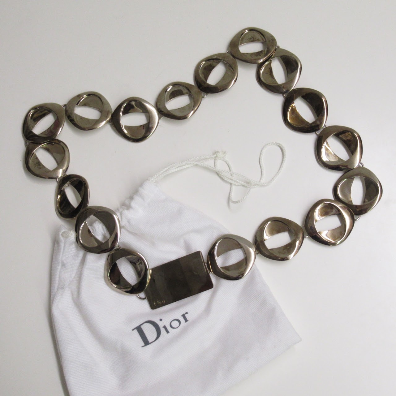 Dior Silver Chain Belt