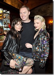 HOLLYWOOD, CA - MARCH 30:  (L-R) Actor Selma Blair, Coach Creative Director Stuart Vevers and actor Chloe Grace Moretz attend the Coach & Rodarte celebration for their Spring 2017 Collaboration at Musso & Frank on March 30, 2017 in Hollywood, California  (Photo by Donato Sardella/Getty Images for Coach)