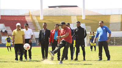 Liga Santri Piala Kasad Wilayah Aceh Resmi Bergulir Setelah Pandam IM Lakukan Kick Off Perdana