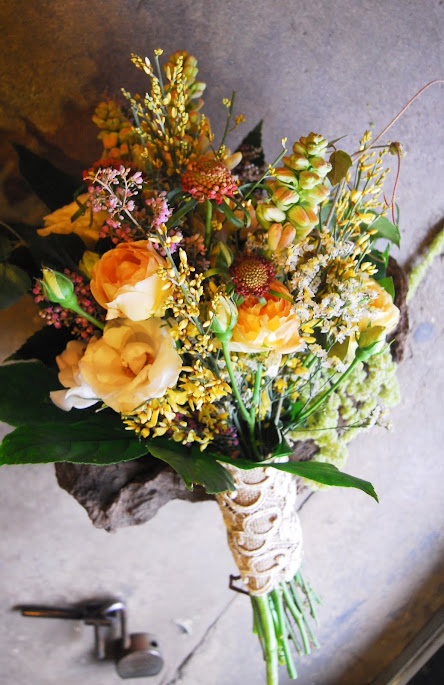 Peach Wildflower Bouquet