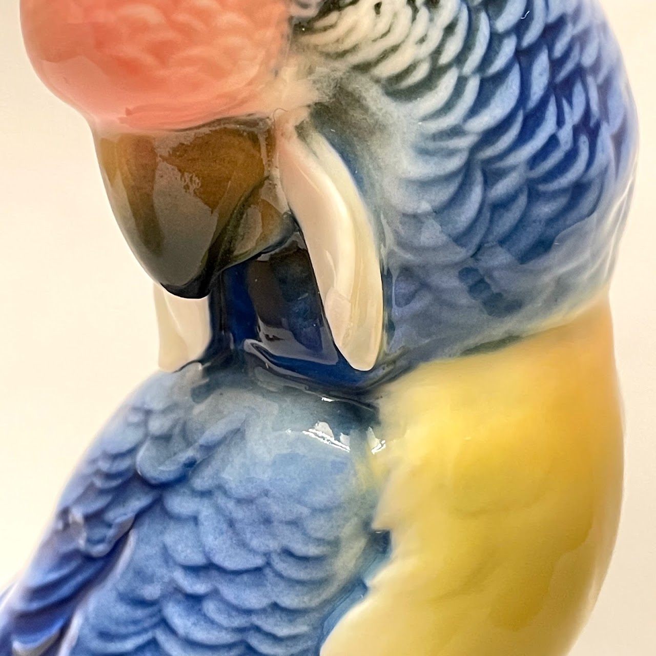 Karl Ens Volkstedt Vintage Porcelain Cockatoo Figurine