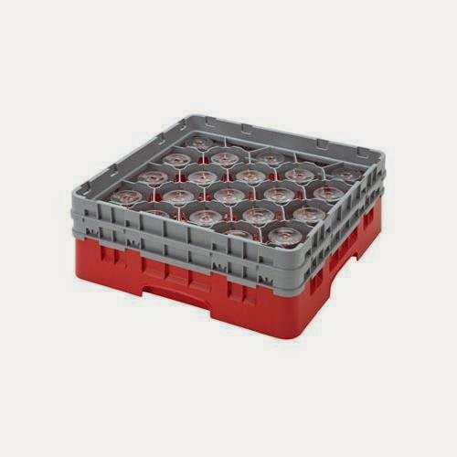  Cambro 20S1114416 Camrack Glass Rack, Cranberry (Each)