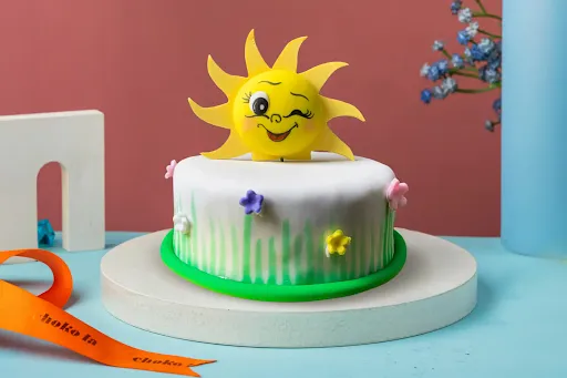 Greeting Sun Cake [250 Grams]