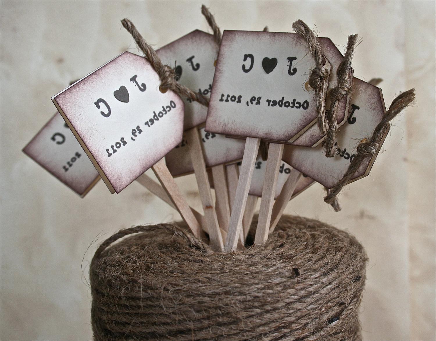 NEW Rustic Wedding Cupcake