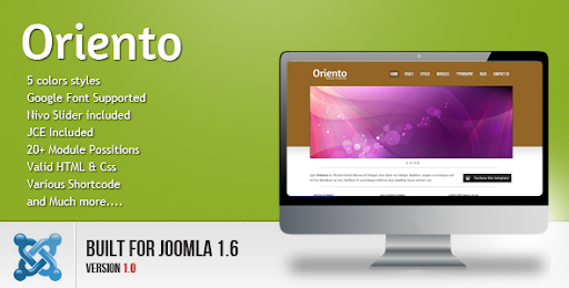 Oriento - Thivtr Joomla 1.6 Template