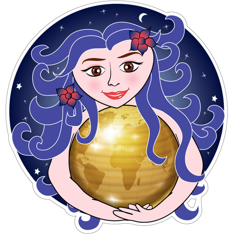 Gouden Moeder Aarde Prakijk Merlina logo