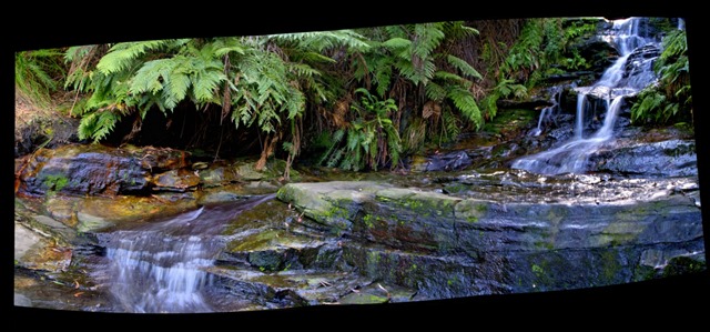 Leaura Cascades Panorama