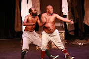 The classic satirical political play, Woza Albert and its current actors Thulani Mtsweni and  Hamilton Dlamini at Joburg Theatre. 